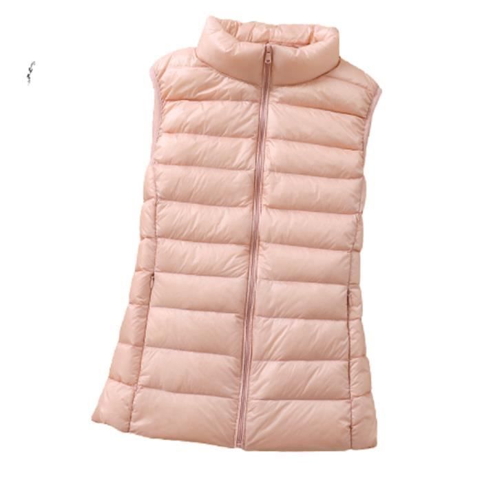 Doudoune Femme - FUNMOON - Gilet Sans Manche - Ultra Légère - 90% Duvet - Zippée