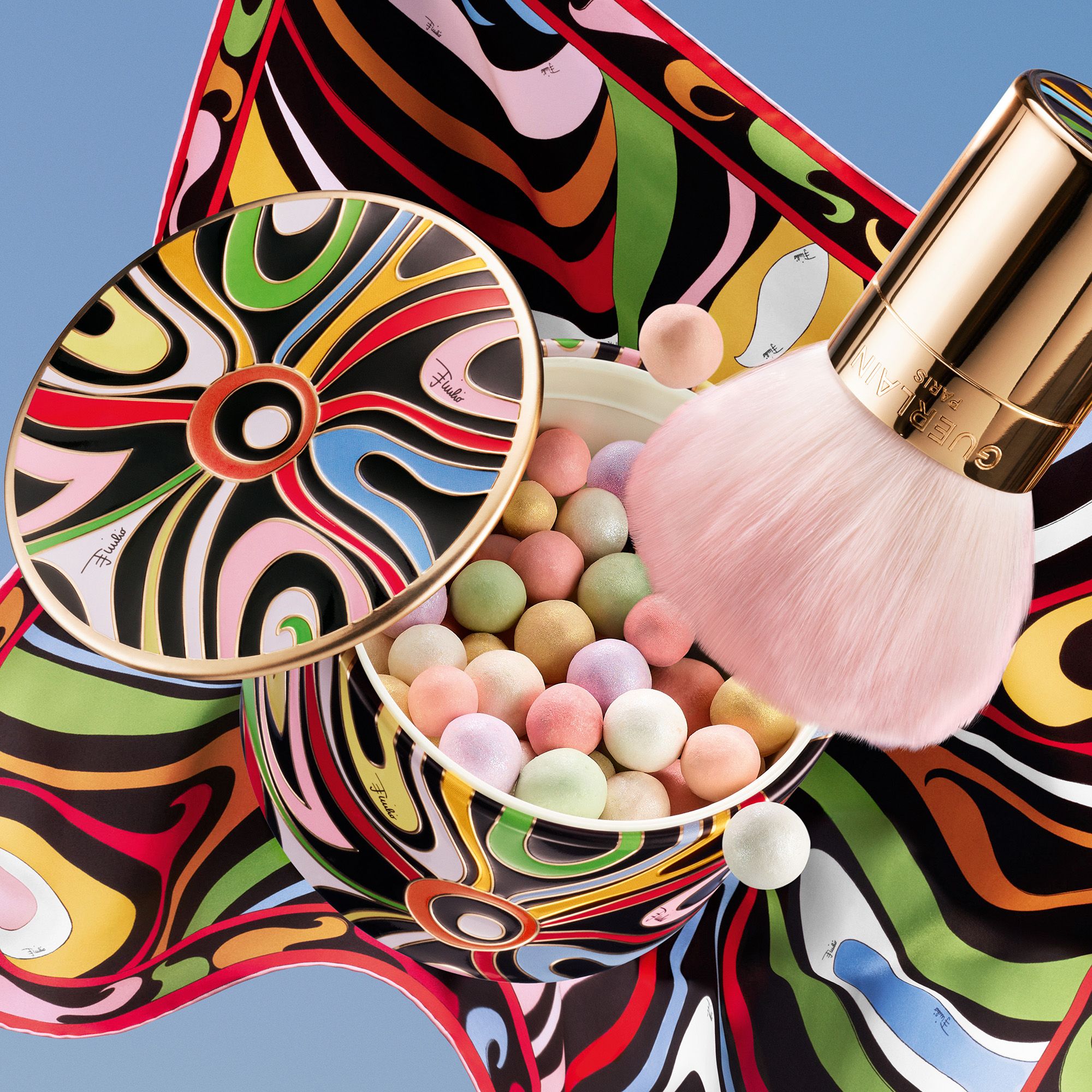 Pucci Météorites Marmo Swirl четкица за пудер, лимитирано издање Луксузне четкице