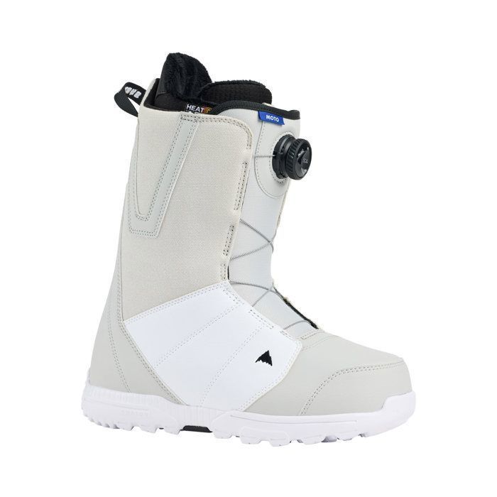 Botas de snowboard Burton Moto Boa® Regular para hombre, color gris nube.