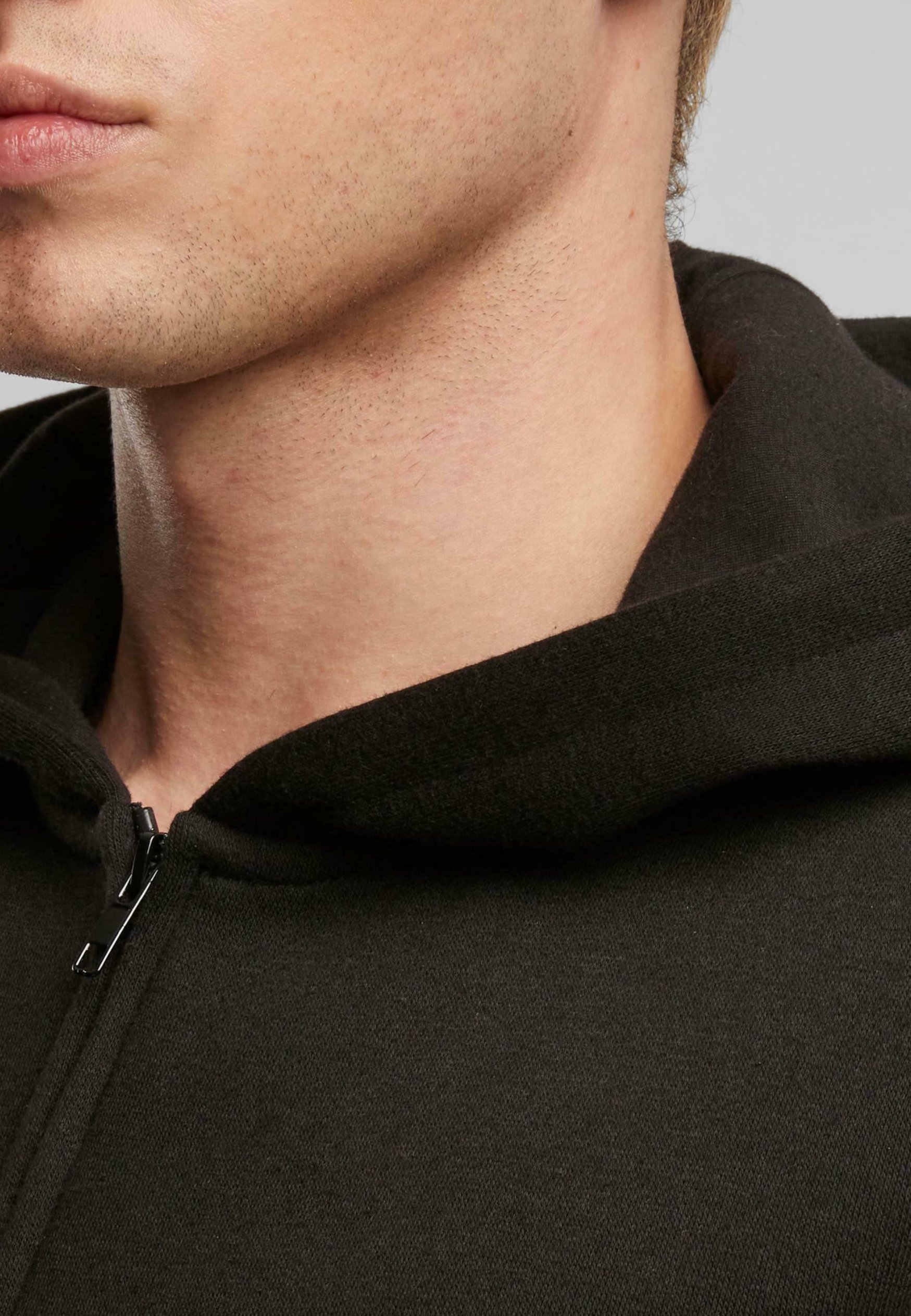 Felpa con cappuccio Urban Classics - Felpa con zip - nera