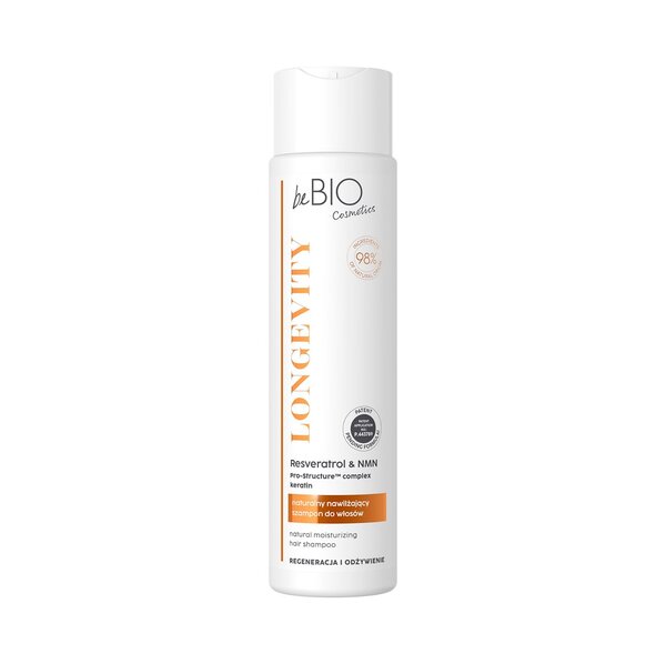 beBIO Longevity Regeneration - Champú Hidratante para el Cabello 300 ml