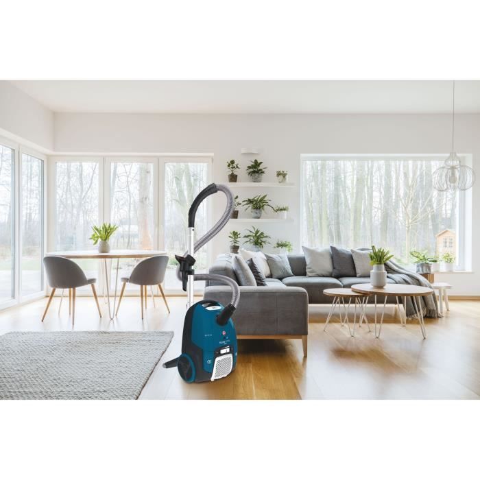 HOOVER TXL10HM - Krachtige 700 Watt stofzuiger met stofzak en grote capaciteit van 3,5 liter, stil (69 dB), compact, inclusief parketborstel en kierenzuigmond.