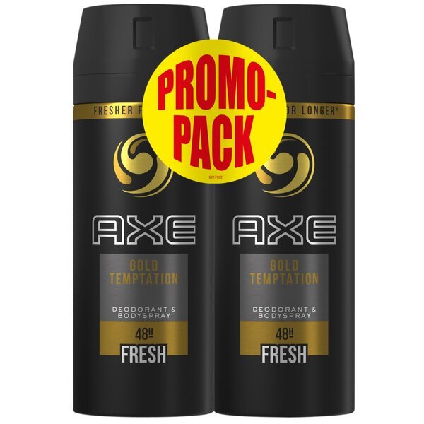 Dezodorant v spreju Axe Gold Temptation<br>2 x 150 ml