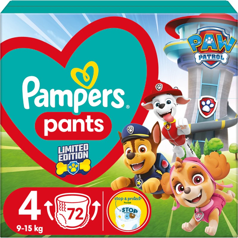 Pampers Pants Paw Patrol plenice za enkratno uporabo velikost 4