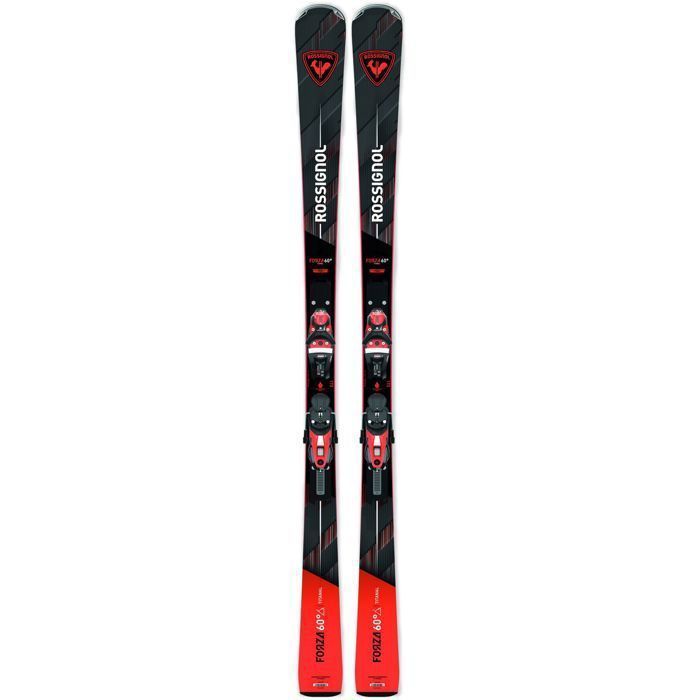 Paquete de esquís Rossignol Forza 60' Ti + fijaciones NX 12 Konect GW, negro, para hombre