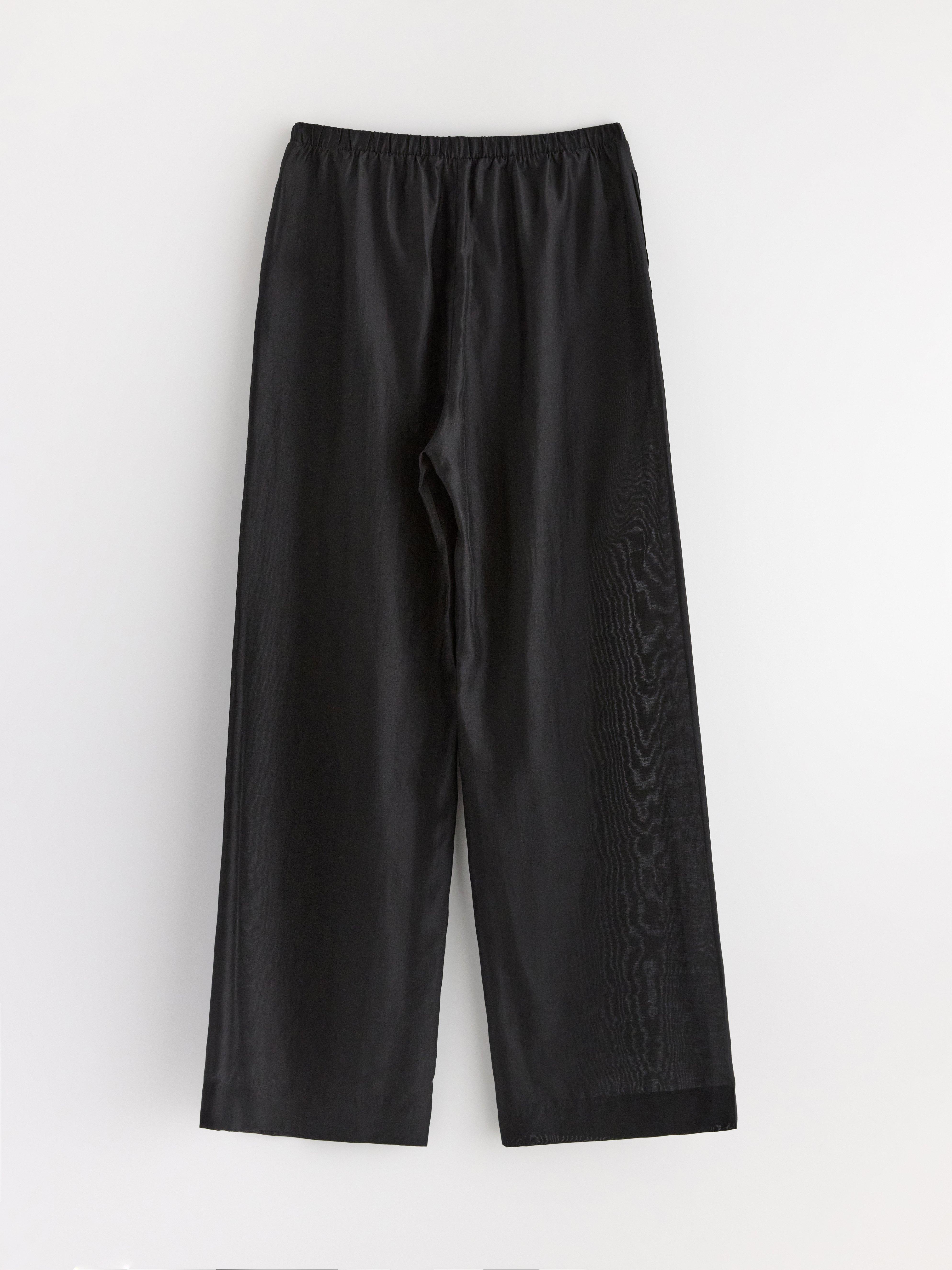 Pantalones de pierna ancha negros