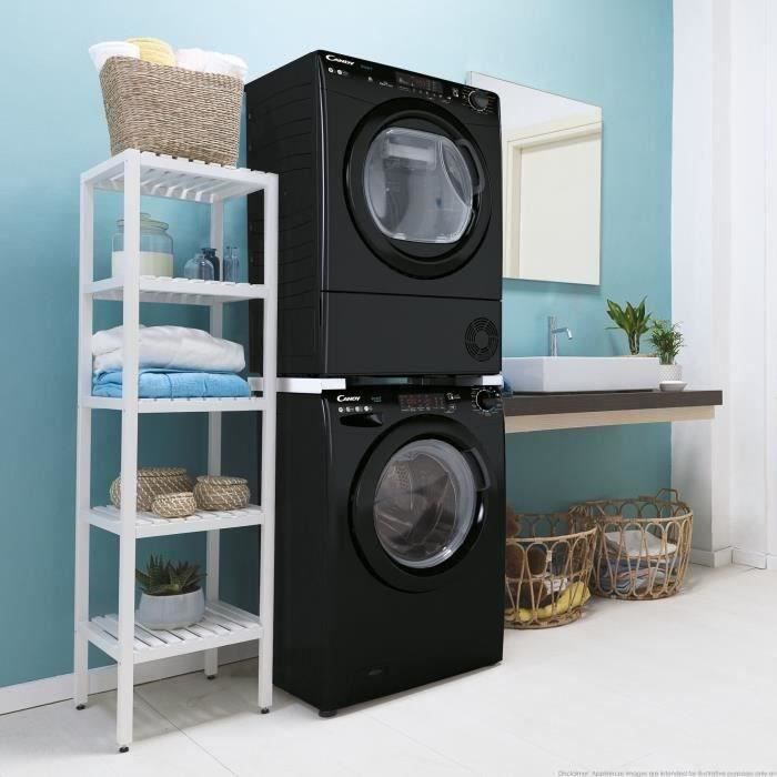 Sèche-linge pompe à chaleur CANDY CSEH10A2DBEBX-47 Smart - 10 kg - Bac EasyCase - Connecté - Noir