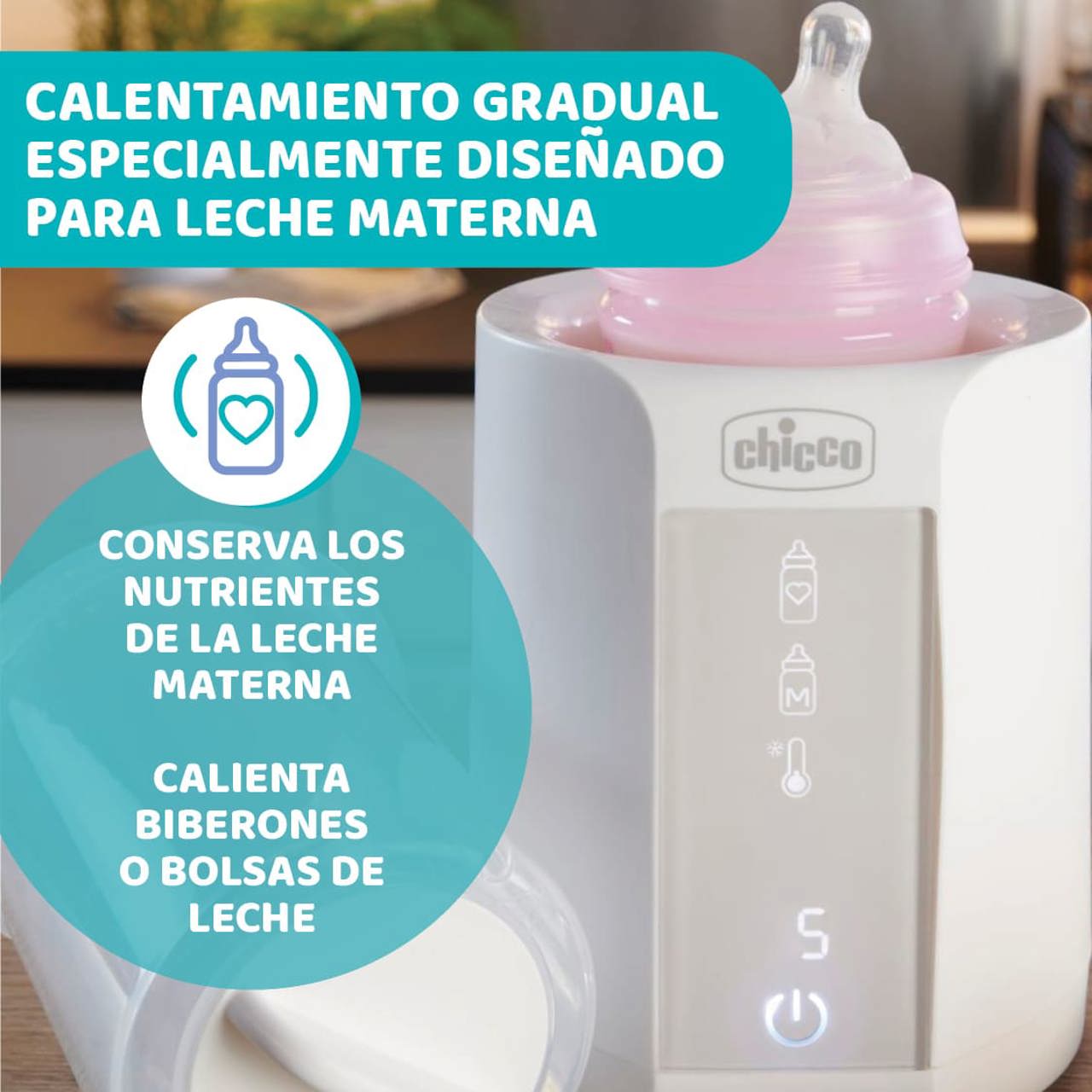 Flessenwarmer met sterilisator