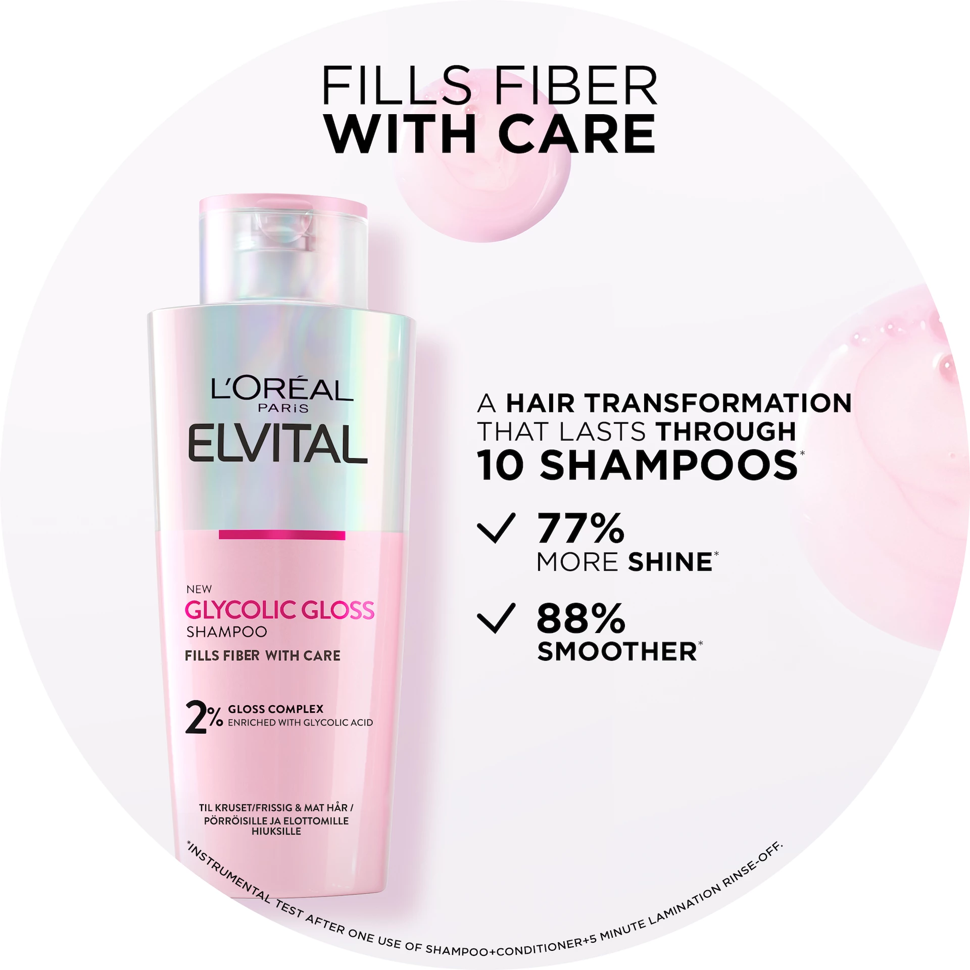 Șampon Elvital Glicolic Gloss 200 ml - L'Oréal Paris