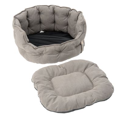 Comoda cuccia per cani ecoLIFE di colore grigio.