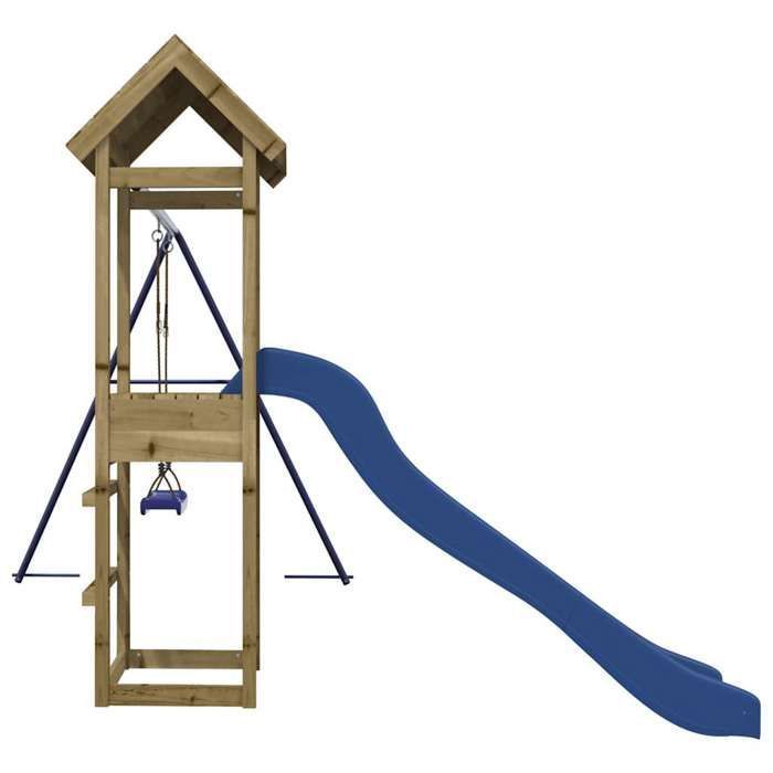 vidaXL Aire de jeux d'extérieur bois de pin imprégné, ensemble de jeu, ensemble de jeu en bois, ensemble de terrain de jeu 3155857