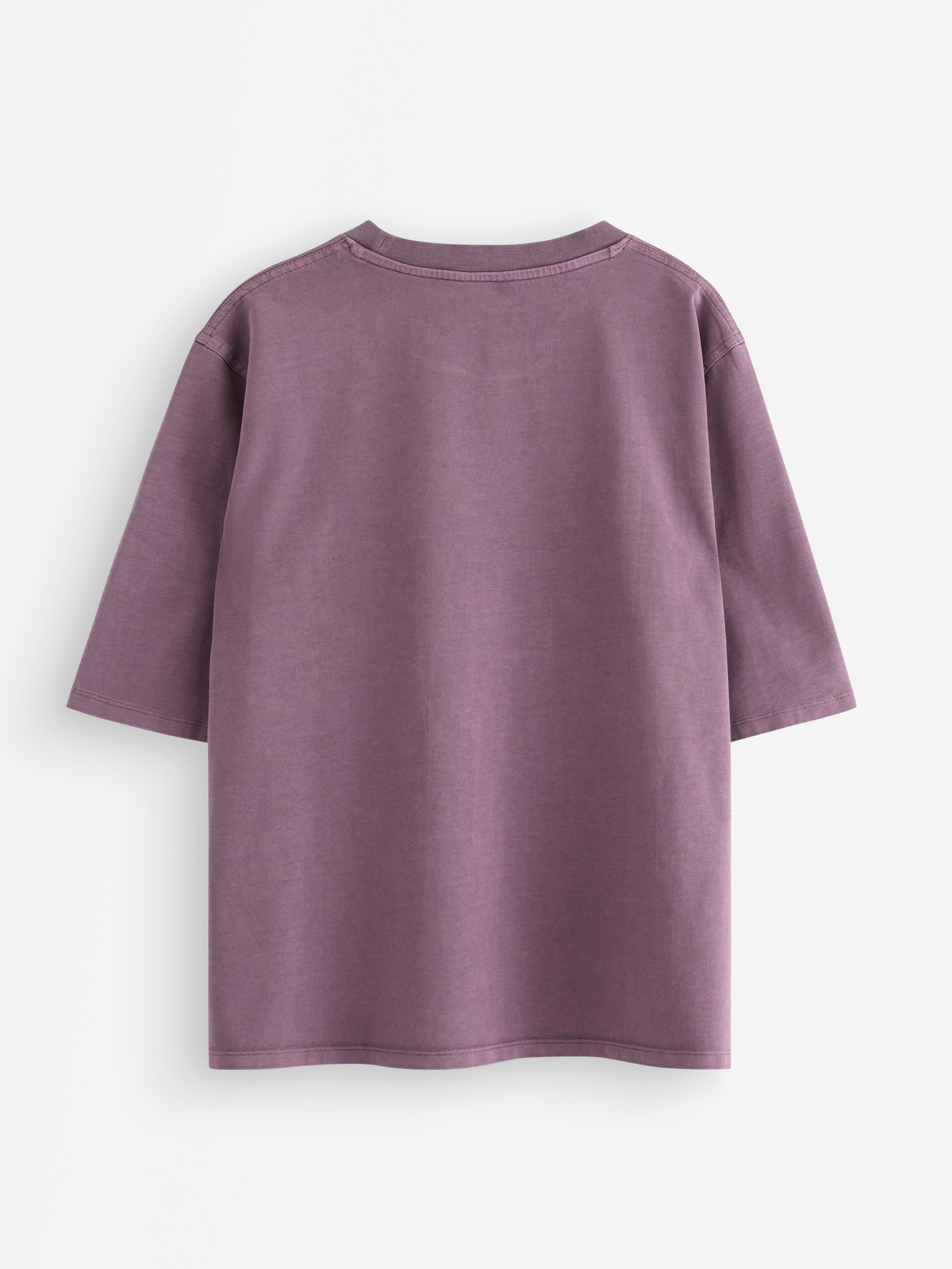 Camiseta oversized lilás