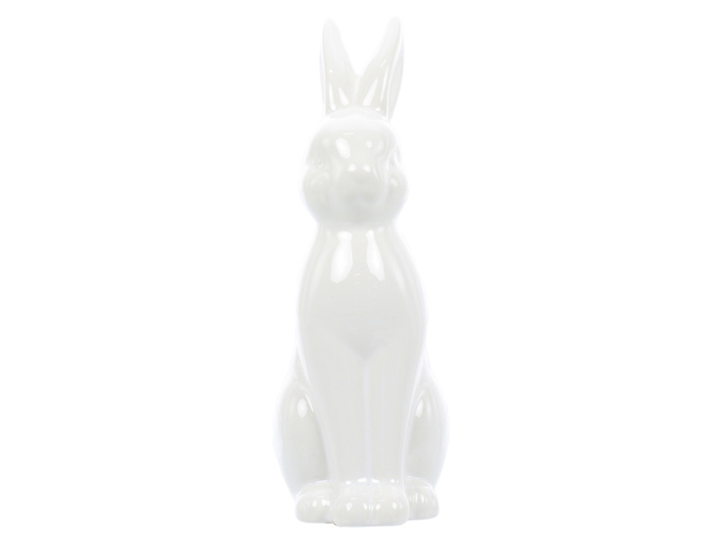 Figurka Królik z dolomitu 12,5 cm biała