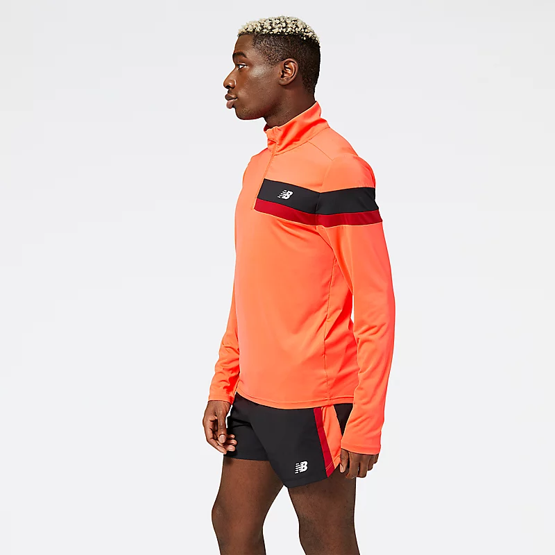 Miesten Accelerate Half Zip -paita - ELECTRIC RED