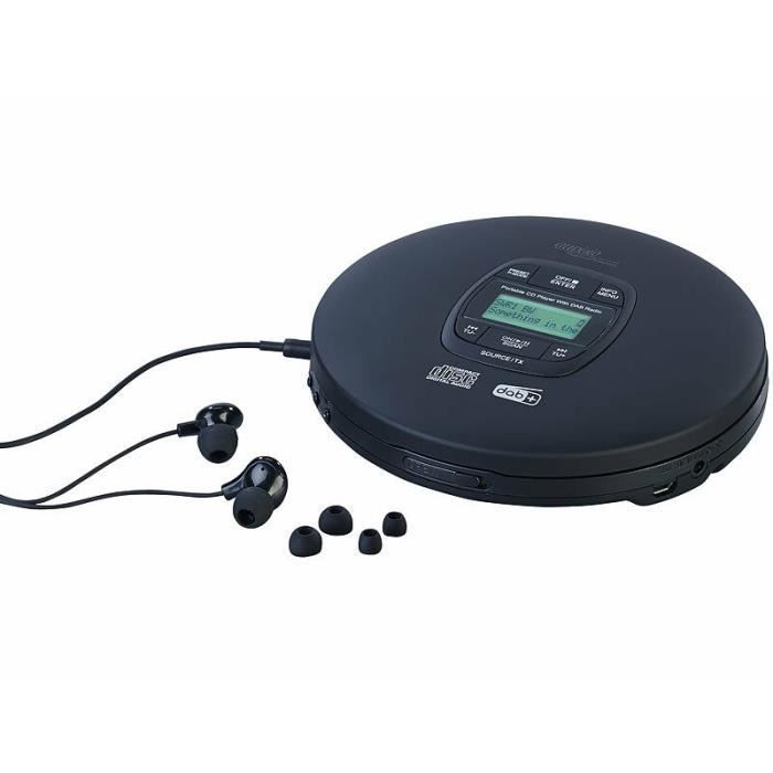AUVISIO Portable CD Player with DAB+ - Bluetooth 5.0 - Shockproof - Digital Radio - Stereo