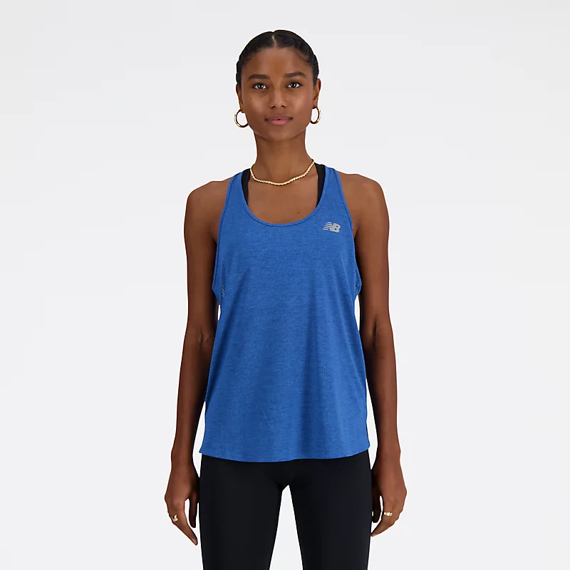 Damen-Sporttop - BLAUES AGATE-HEATHER