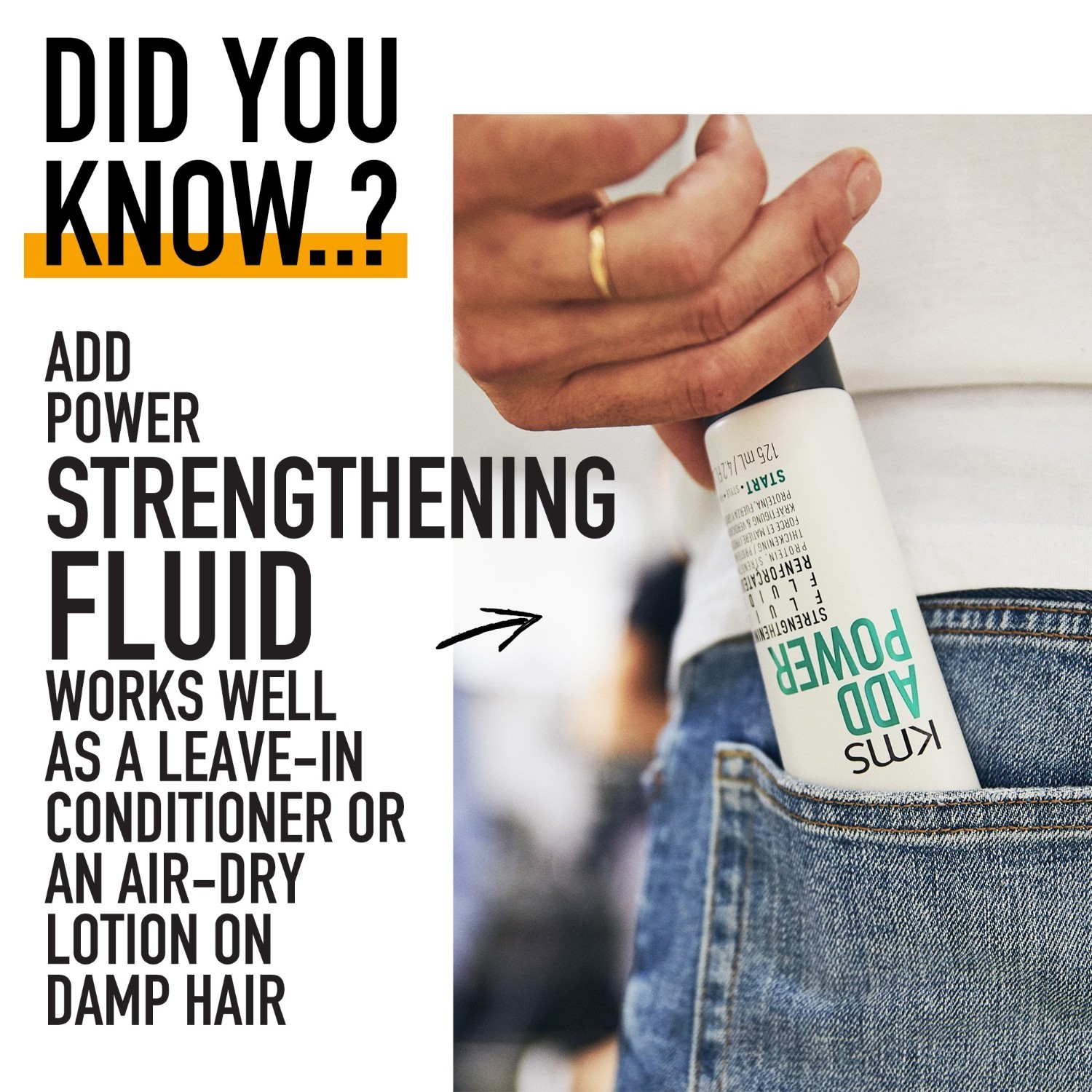 KMS Hair Cream Add Power posilňujúci fluid - 125 ml