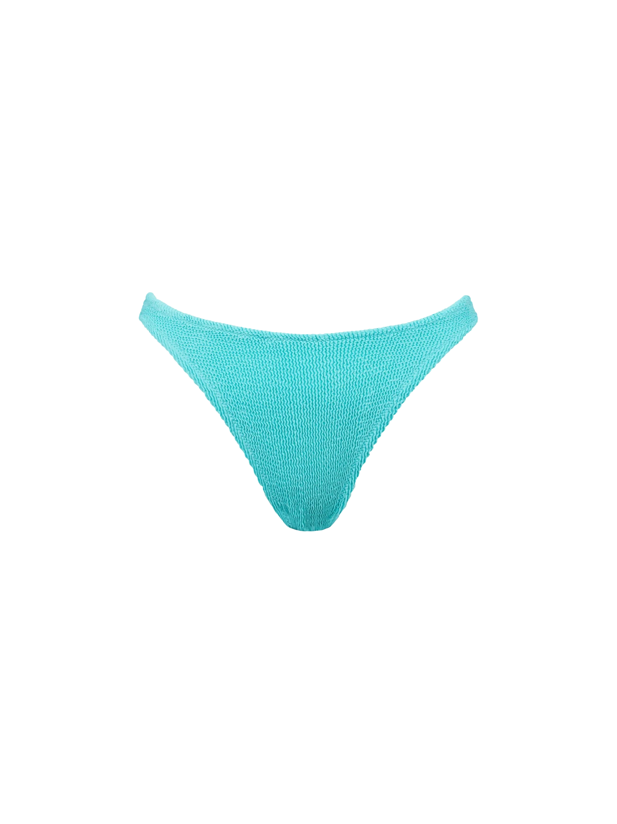 Damen-Badehose in Aquagrün mit Knittereffekt