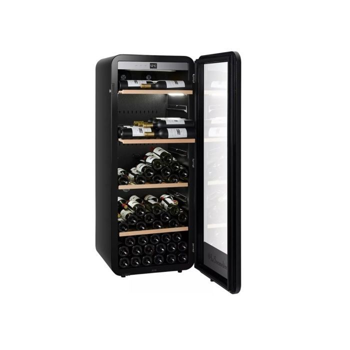 Wijnkelder voor rijping - LA SOMMELIERE - APOGEE150PVN - 147 flessen - Zwart - Wi-Fi (Vinotag)