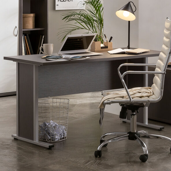 Serie 4000 Schreibtisch 4100, Esche grau