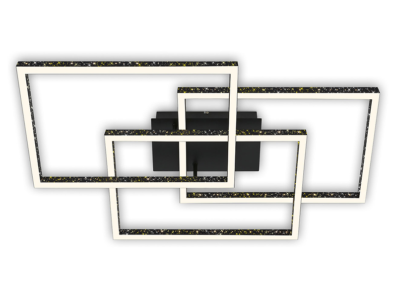 Lampa sufitowa Frame LED 3-punktowa metalowa czarna