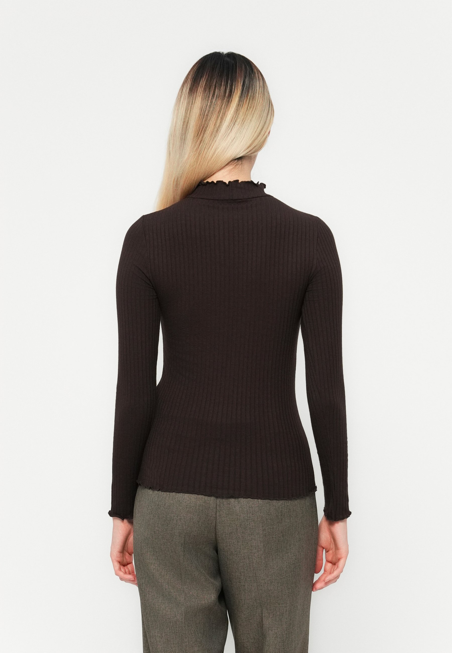 JDY L/S NOOS - Top met lange mouwen - zwarte koffie