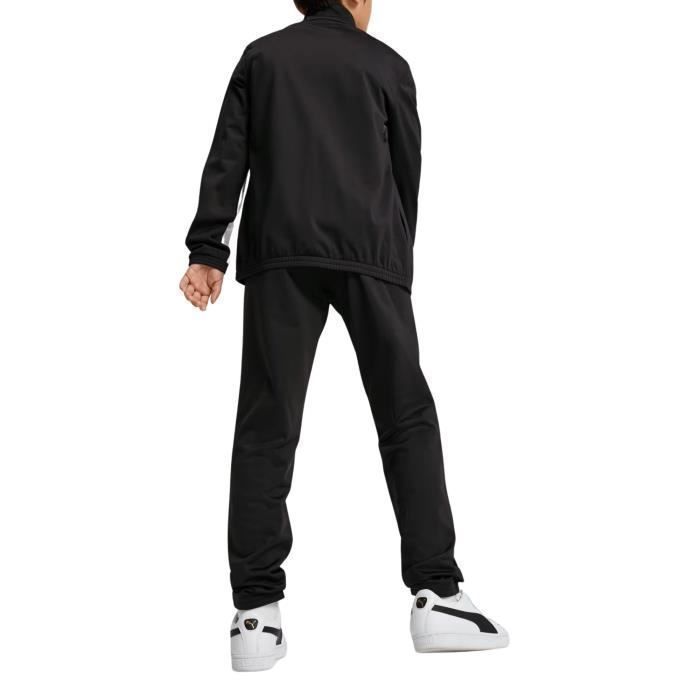 Tuta sportiva Puma da ragazzo con blocchi di colore in poliestere, colore nero, codice 687361-01