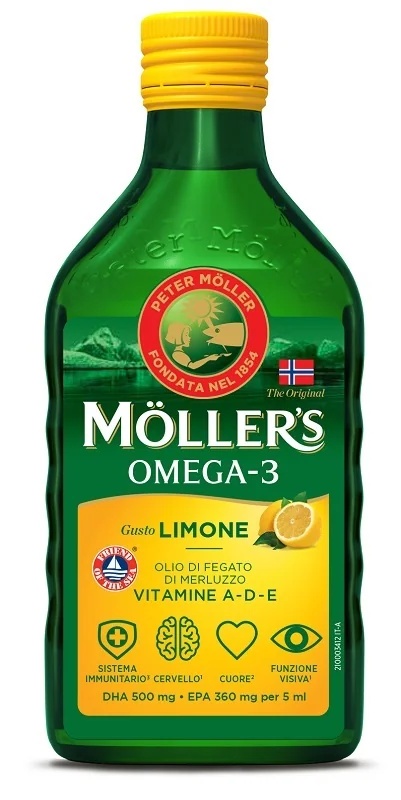 Moller's Omega-3-Öl Lim 250 ml mit Vitaminen