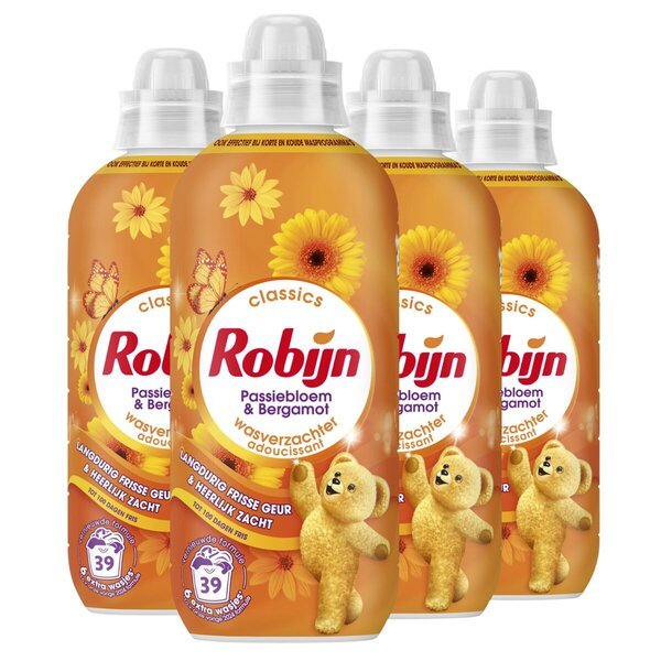 Robijn Classics omekšivač za rublje s mirisom pasiflore i bergamota<br>4 x 780 ml, 156 pranja