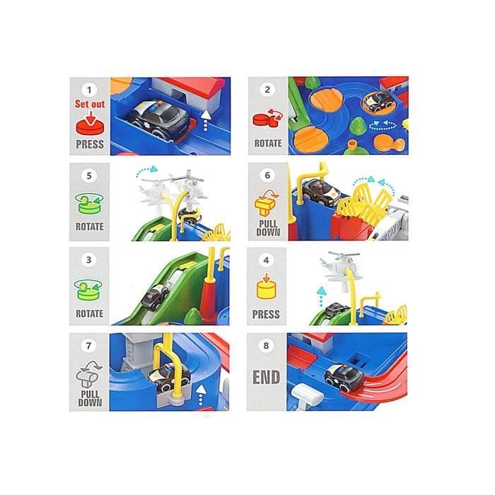 Kids' Car Track - Tricky Ball - 3 Mini Cars - Educational Games - 8 Different Challenges