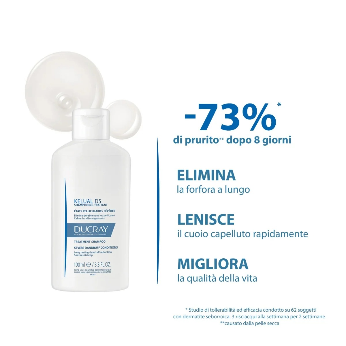 DUCRAY Ducray Kelual DS Treatment Shampoo 100 ml Ernstige roos