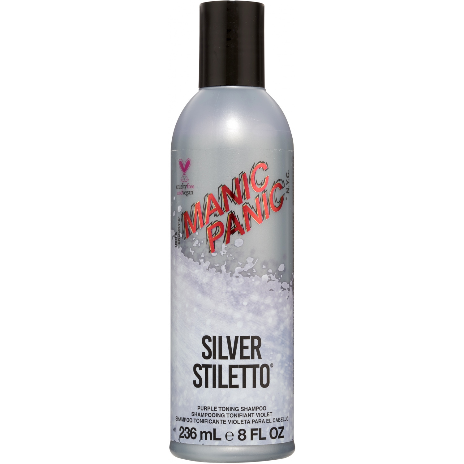 Manic Panic Shampoo Prateado Stiletto Roxo - 236 ml