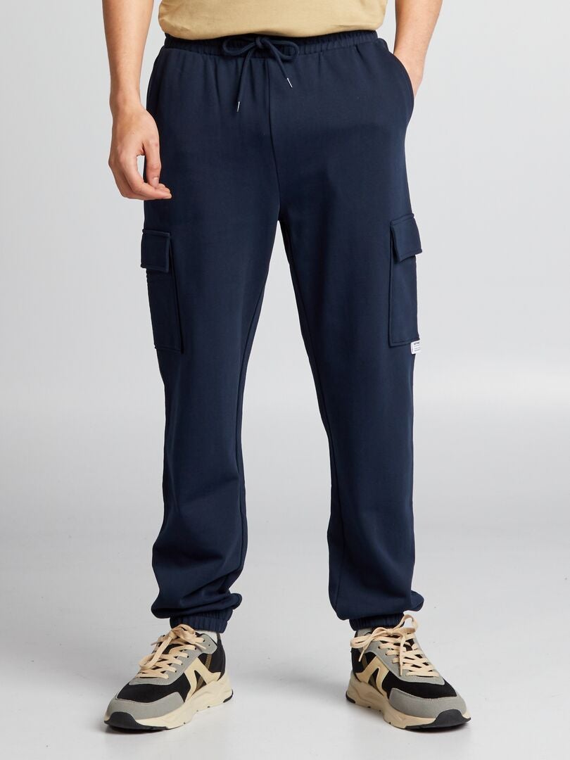 Joggingbroek met meerdere zakken - blauw