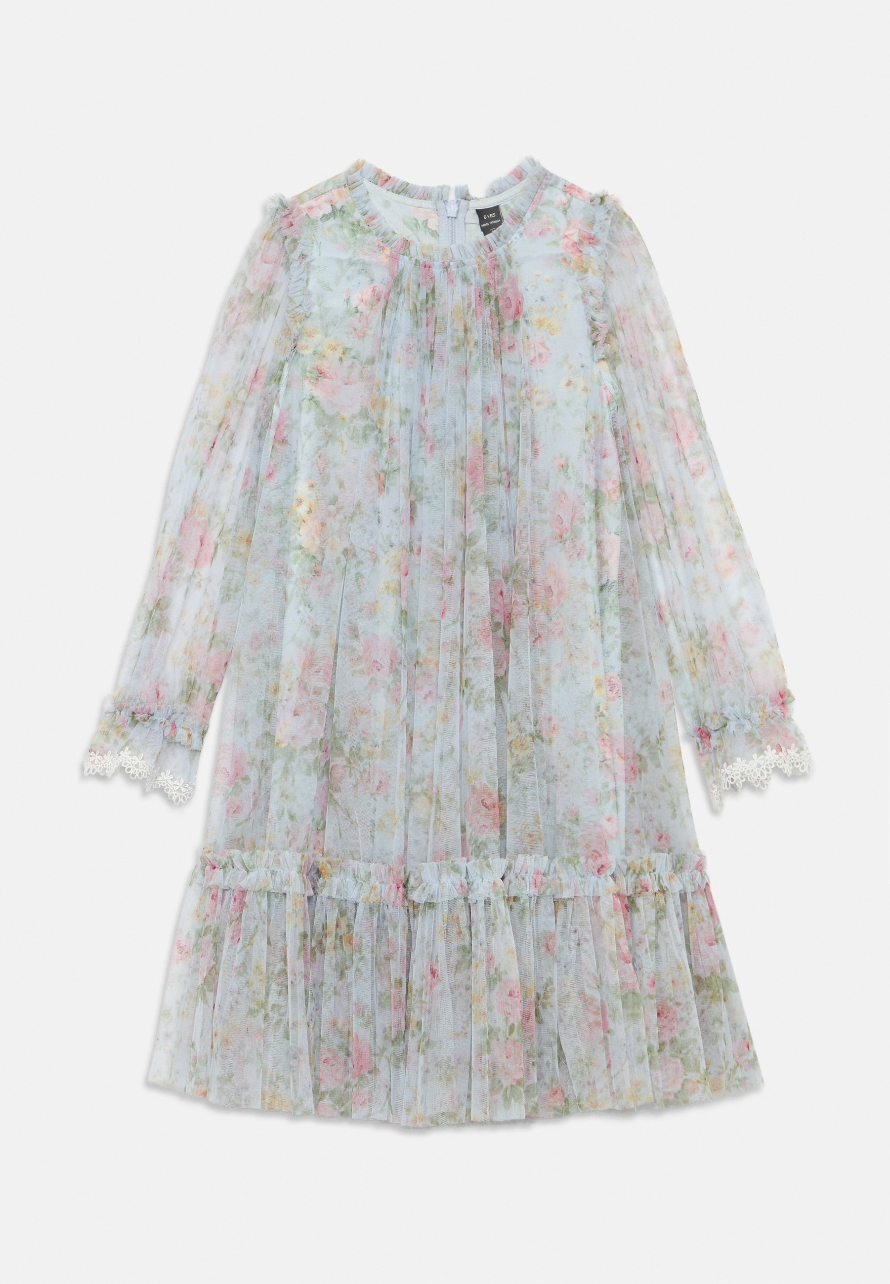 Robe enfant à manches longues Needle & Thread POMPADOUR GARDEN - Robe cocktail / Robe de soirée - bleu français