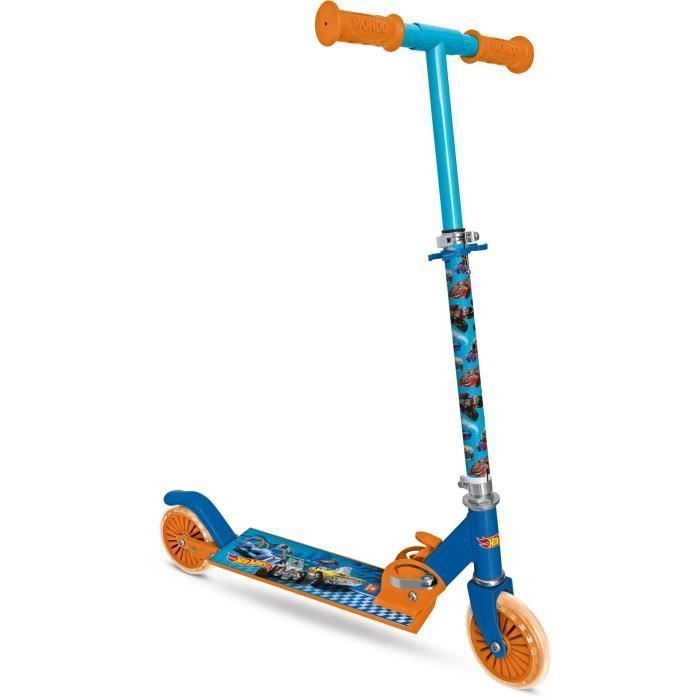 MONDO - Patinete plegable de 2 ruedas / Patinete de impulso - Hot Wheels