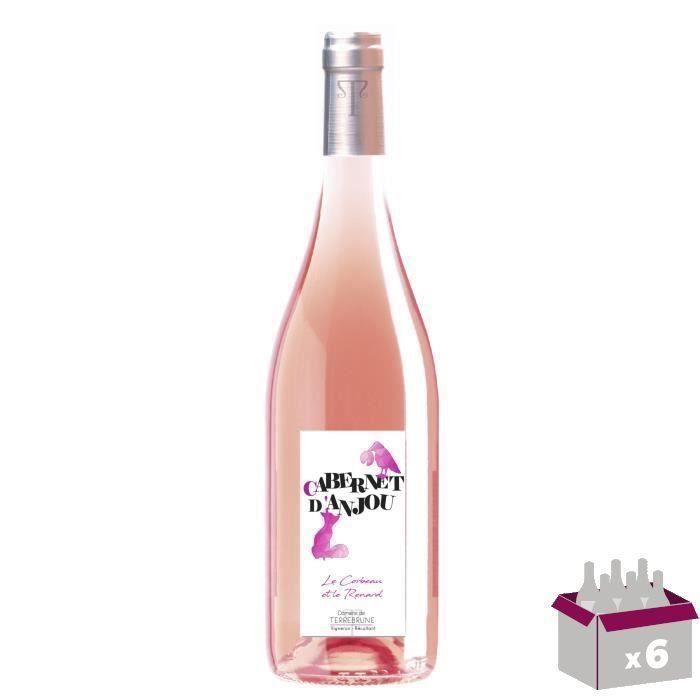 Domaine de Terrebrune Cabernet et Rosé d'Anjou - Vin rosado de la Loira 2023 x6