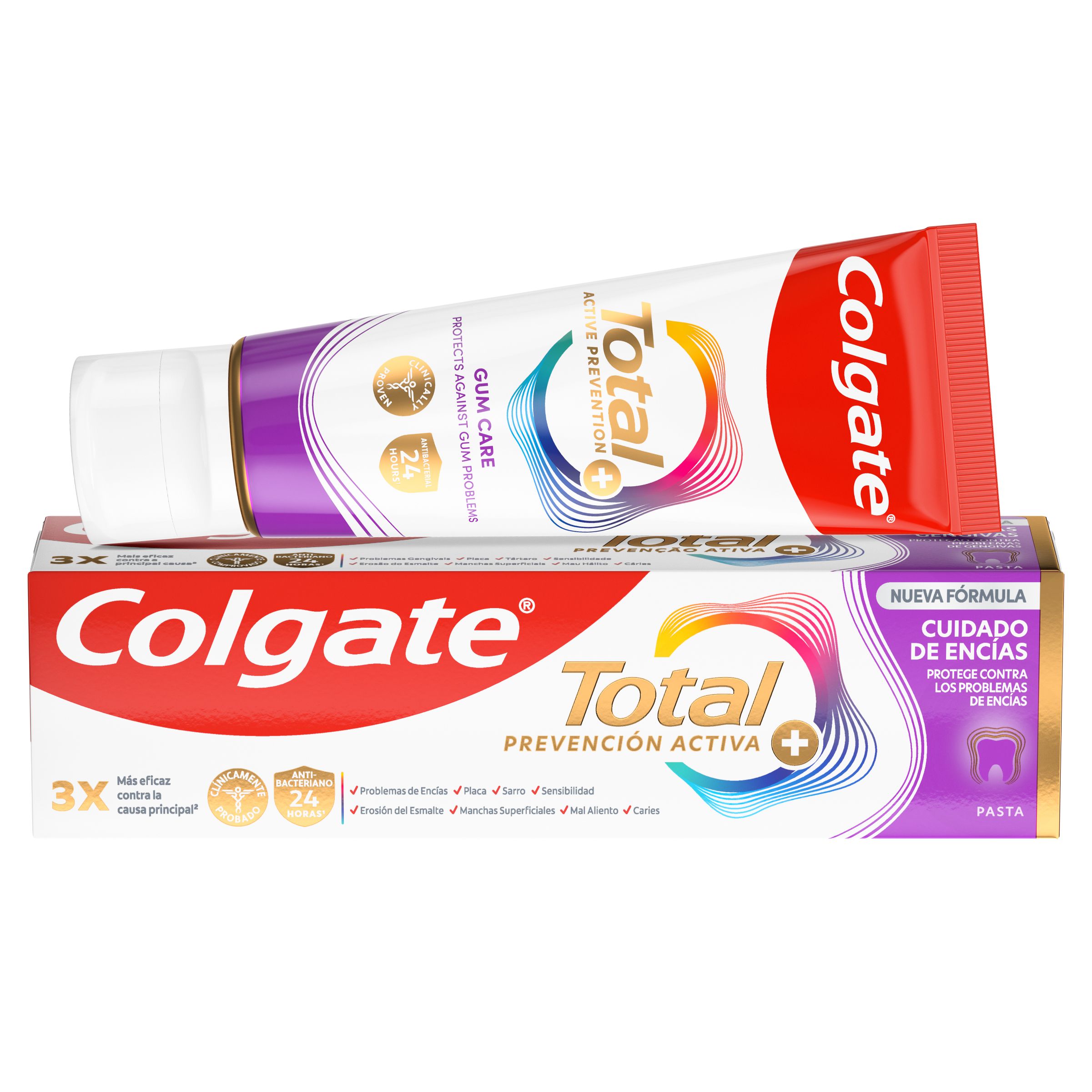 Zubná pasta Total Active Prevention Gum Care Zubné pasty a zubné pasty