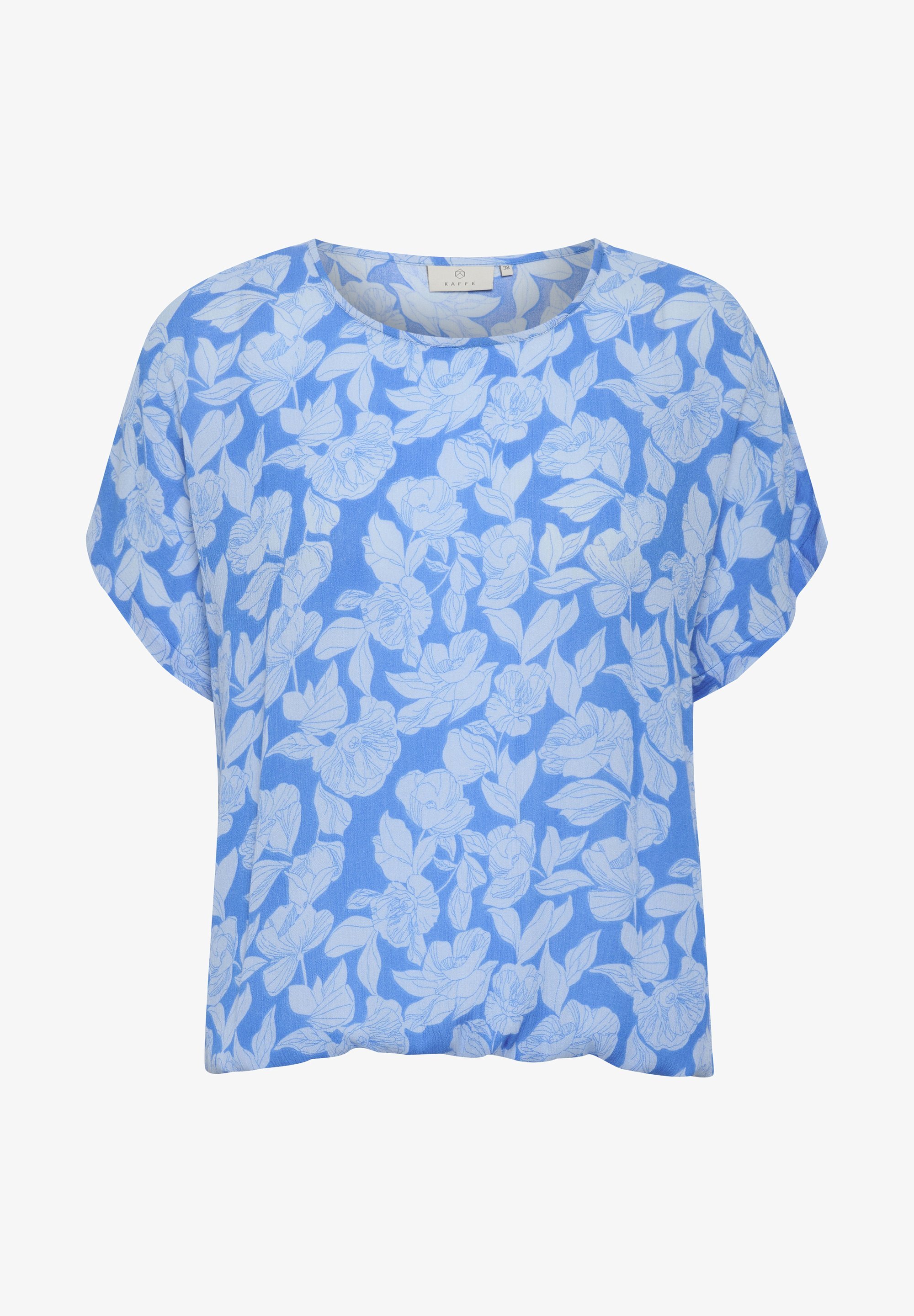 Kaffe KALISA SINE - Blouse - grote blauwe bloemenprint