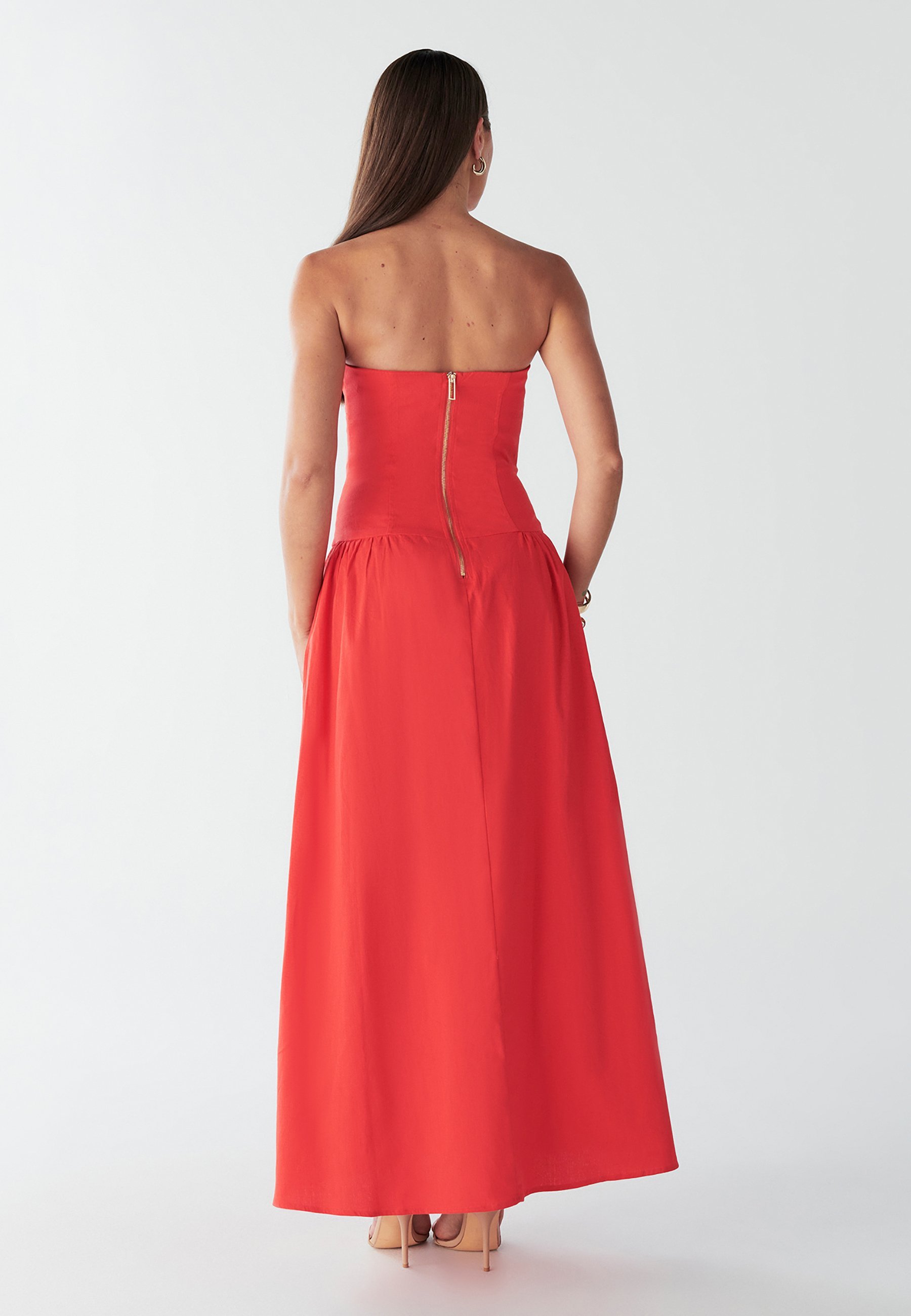 BWLDR Maxi-jurk - koraal