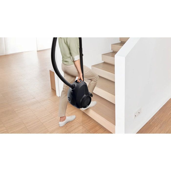 Aspiradora cilíndrica con bolsa - BOSCH BGLS2BA1H Serie 2 - 600 W - Capacidad de bolsa de 3,5 L - Microfiltro lavable