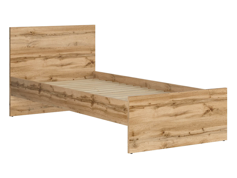 Łóżko Nuis 90x200 dąb wotan