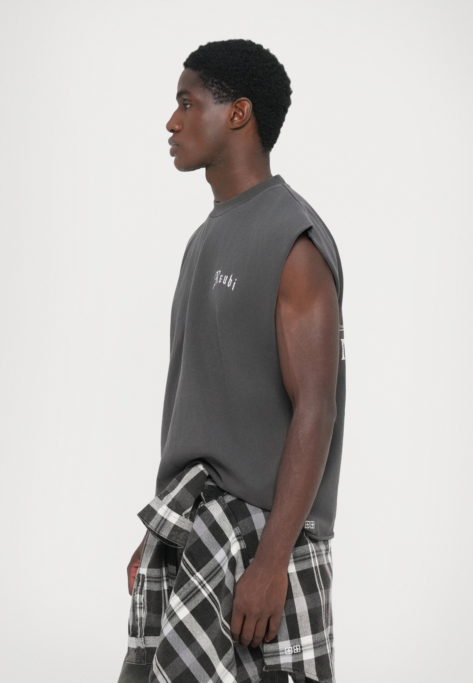 Ksubi TRUCKSTOP ECKESS CUTOFF - Top - anthrazit