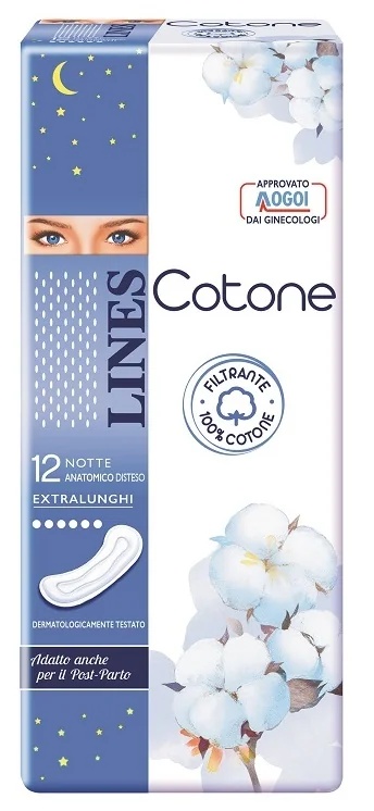 LINES Lines Anatomical Cotton Ultra Night 12-teilig