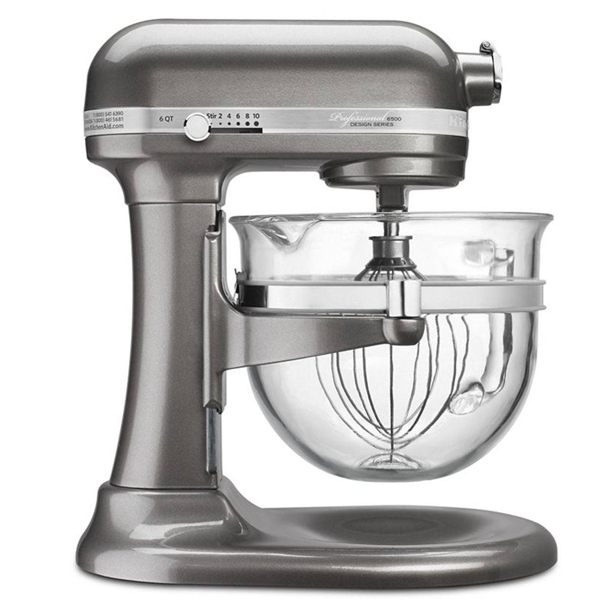 Whether you need 13 dozen cookies for the school bake sale or shredded chicken for Taco Tuesday with friends and family, the KitchenAid&reg; Professional 6500 Design&trade; Series 6 Quart Bowl-Lift Stand Mixer has the capacity for every occasion.