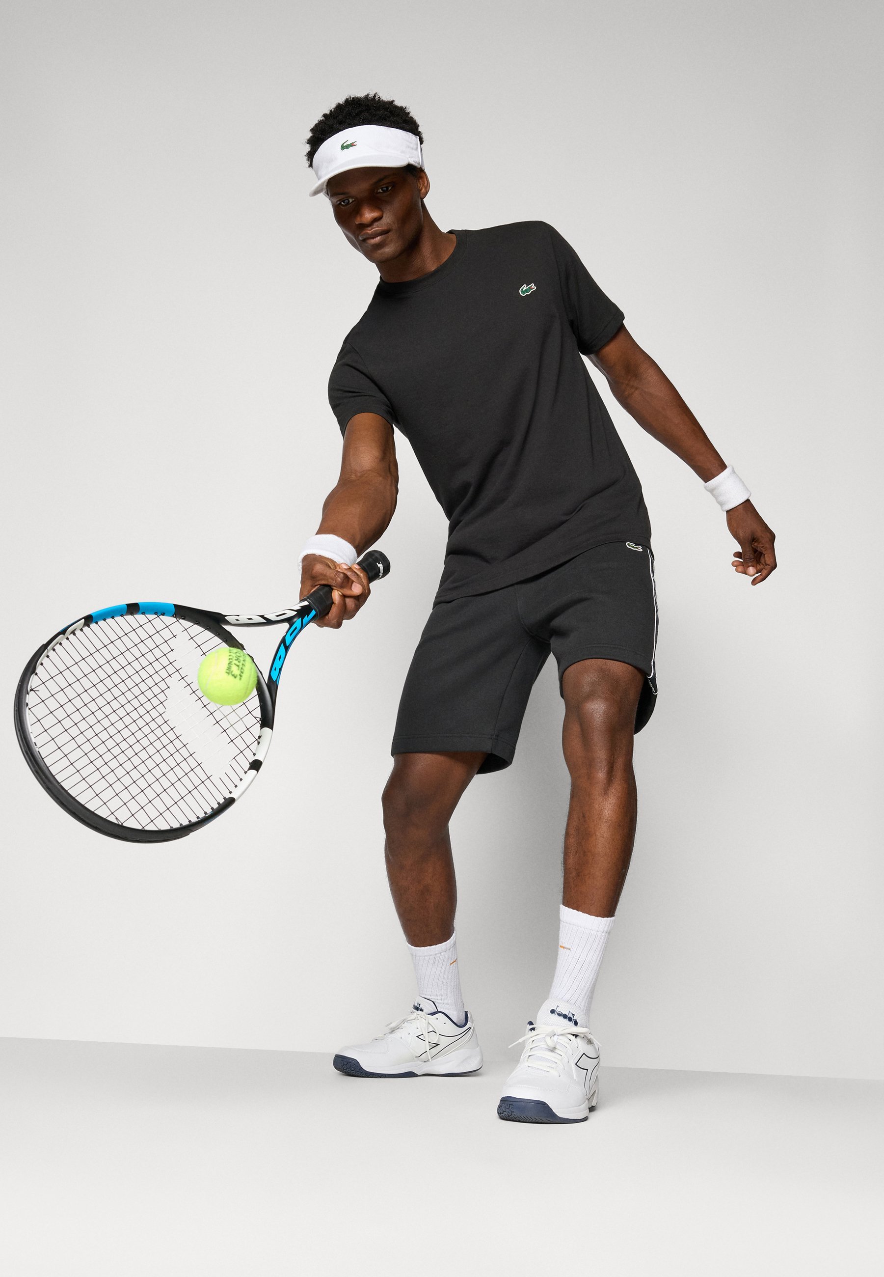 LACOSTE SPORT BLACK - Sportovní tričko - black
