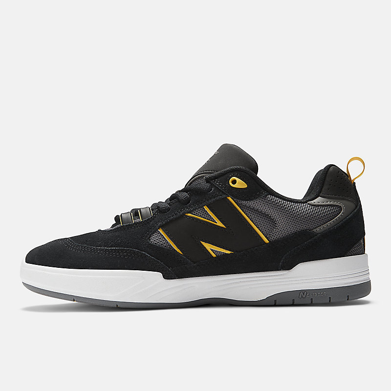 Tênis masculino NB Numeric Tiago Lemos 808 - Preto com detalhes em amarelo