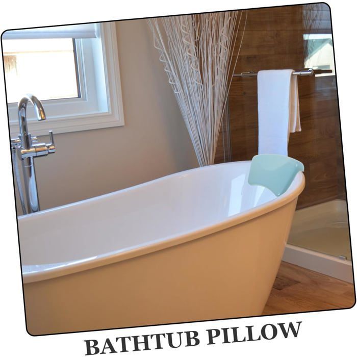 Coussin De Bain Ergonomique PU Appuie-tête Confortable pour Soutien pour Cou Accessoire Spa Relaxant Facile à Nettoyer Et