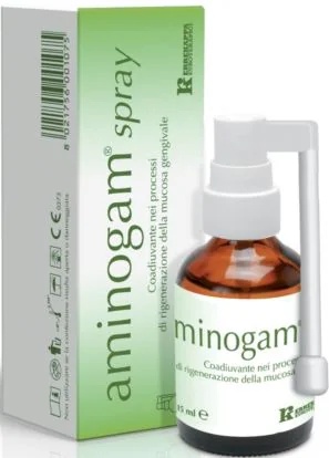 Aminogam Spray Adjuvant Gingivaal Slijmvlies Flesje van 15 ml