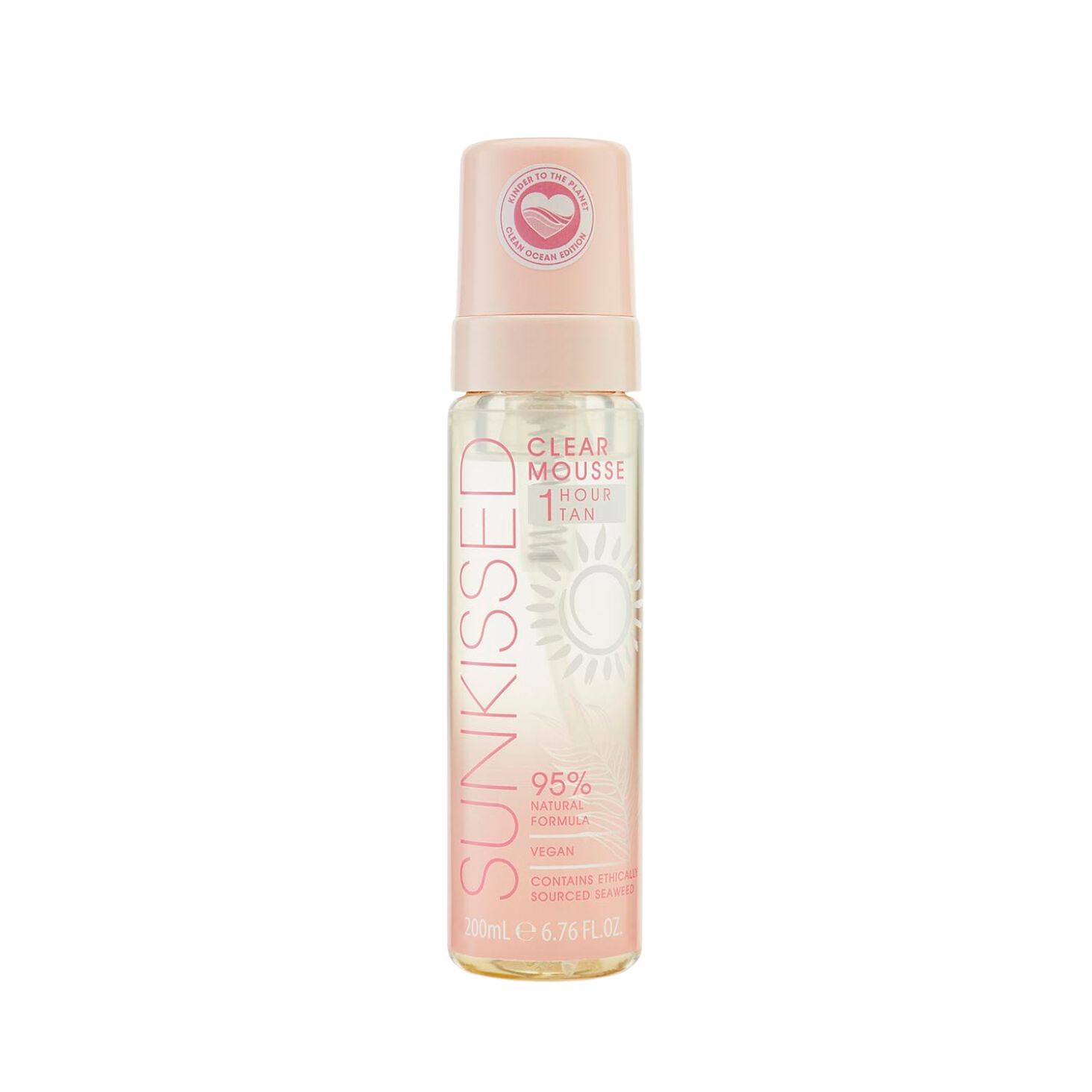 Mousse transparente effet soleil