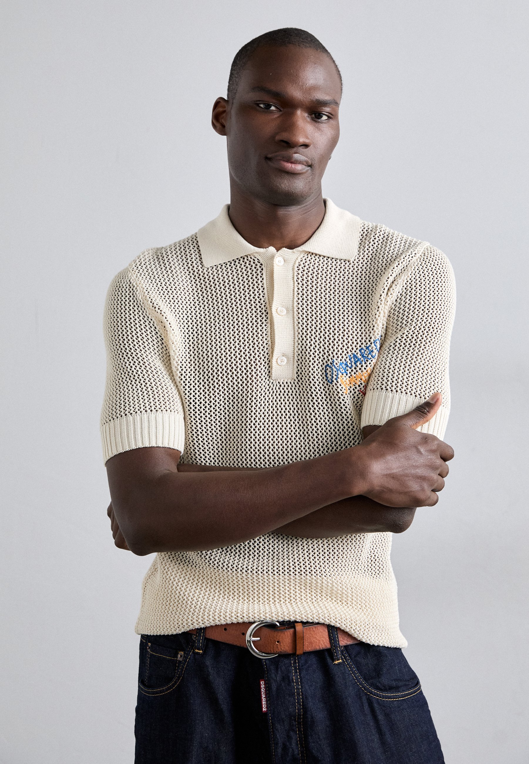 Dsquared2 poloshirt - crème